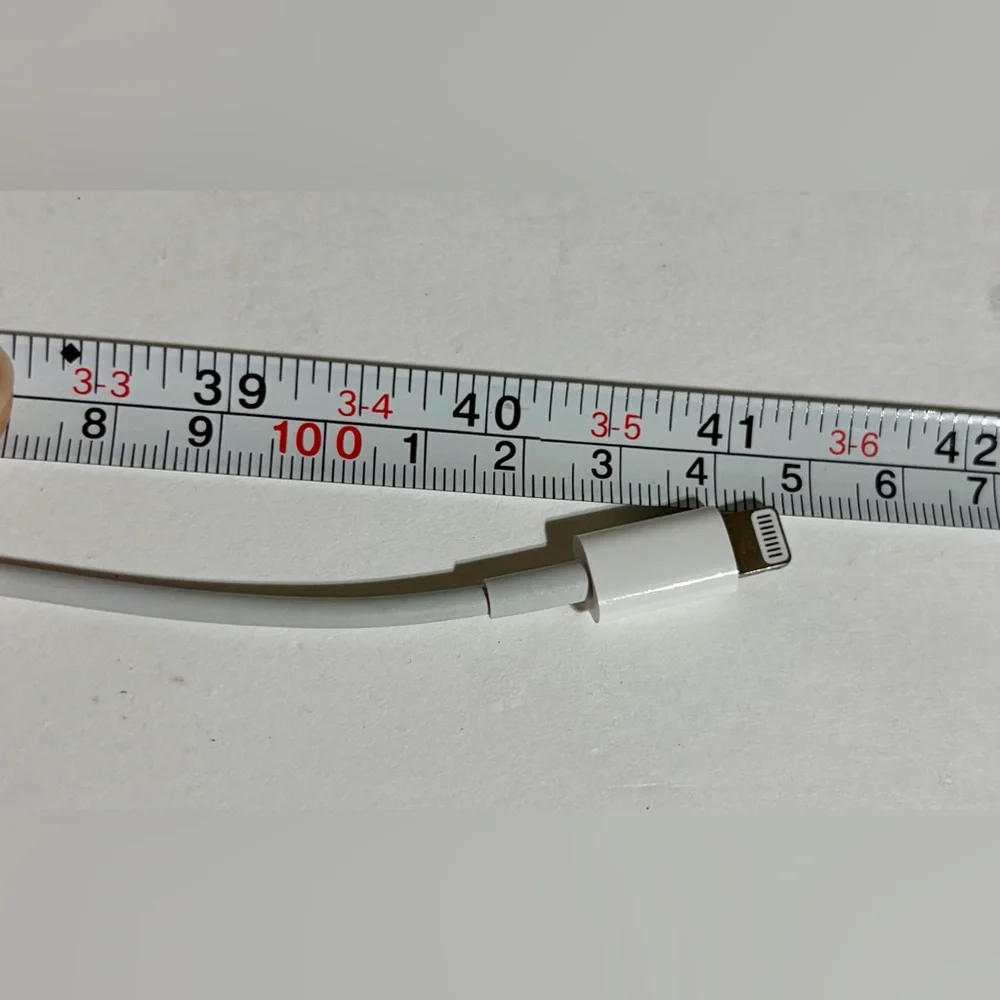 USB-C Lightning Apple iPhone iPad 1m/3.5ft Charge Cable Sync Cord White Genuine